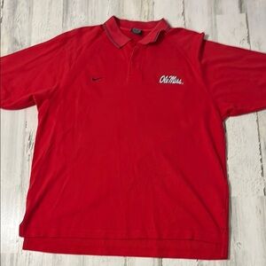 Vintage Nike Ole Miss Rebels Polo Size XL